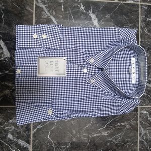💚 2/$35 NWT Tabi long sleeve dress shirt - blue white checkered